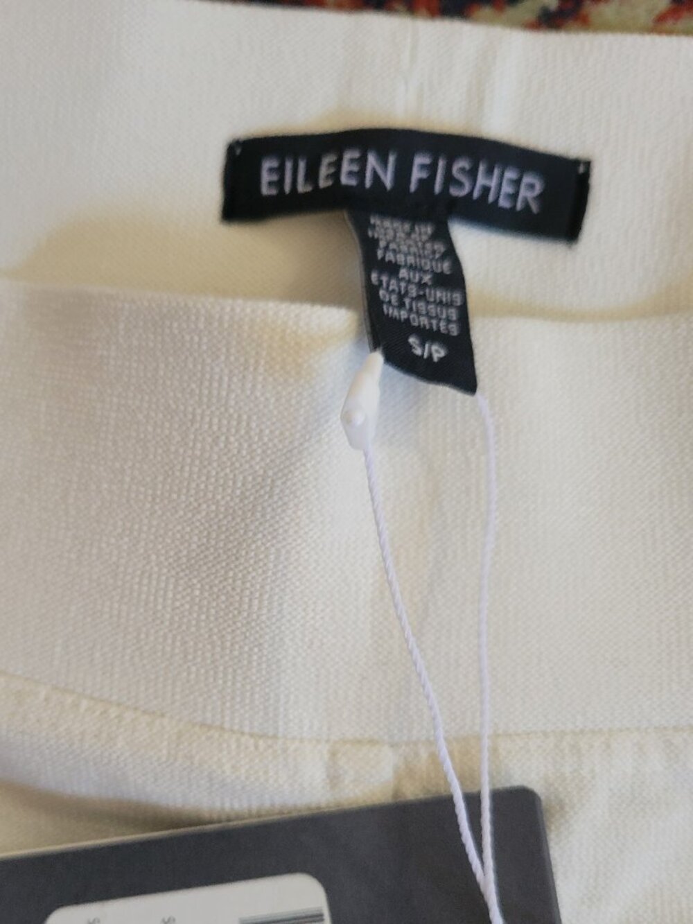 Eileen Fisher Cream Slim Ponte Pants - Picture 5 of 5